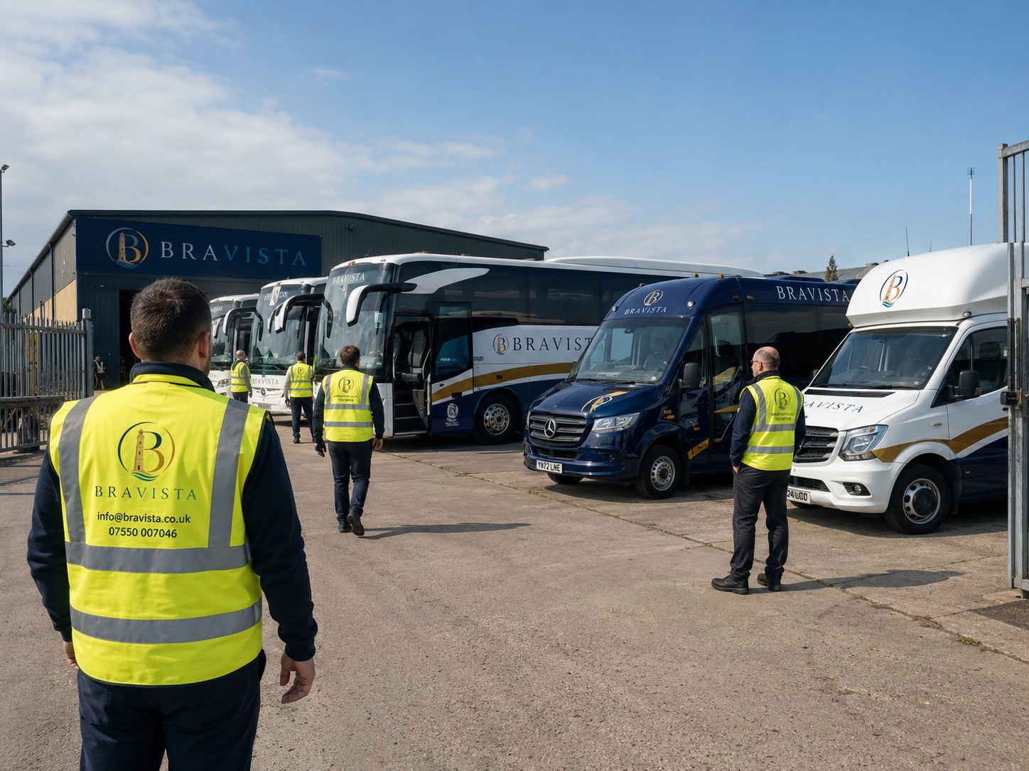 Bravista fleet at the depot